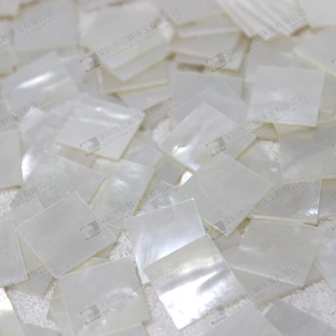 Natural mother of pearl square gemstone square slice for sale