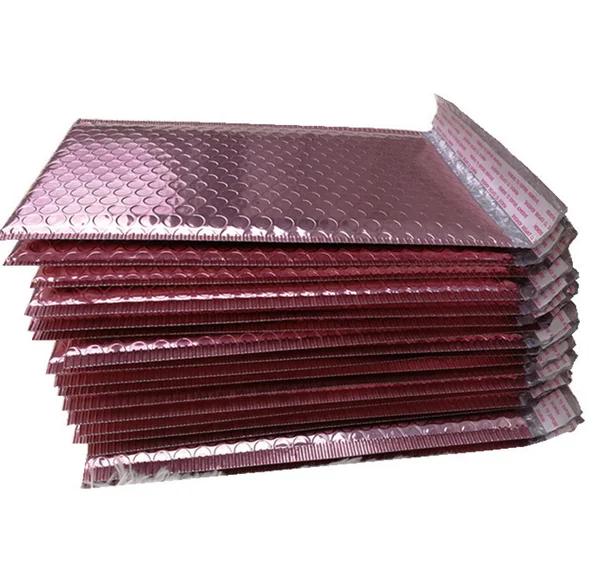
Wholesale shiny metallic rose gold bubble mailer for bra 