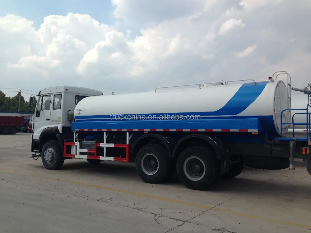 Sinotruk Tank Truck Water Tanker Truck 20000 Liters 6x4 5000 Gallon Diesel 1000-1500nm 251 - 350hp 4600+1350mm 200-300L 21 - 30T