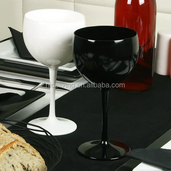 Бокалы для вина с поликарбонатным воздушным шаром белые 12,3 унции/350 мл