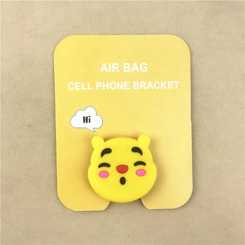 
Mobile Phone Accessories Custom Expandable Soft PVC Phone Socket Stand Holder 