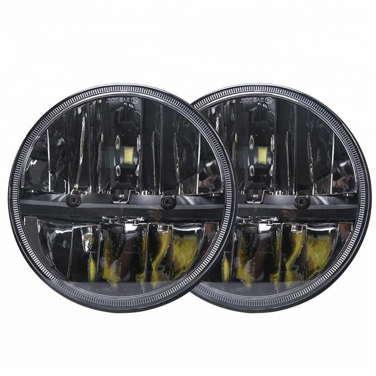Round 7 inch 8000lm led headlight for jeep wrangler