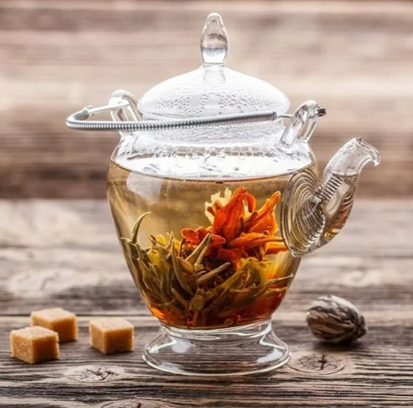 Chinese Blooming tea Free sample tea gift jasmine dragon pearl private label blooming tea