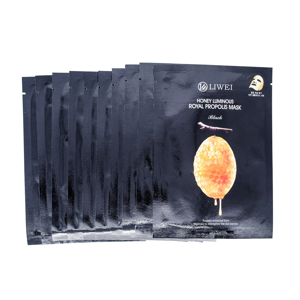 
Free Sample Private Label High Quality Hot Sale Best Honey Extracts Anti Aging Moisturizing Propolis Silk Mask 