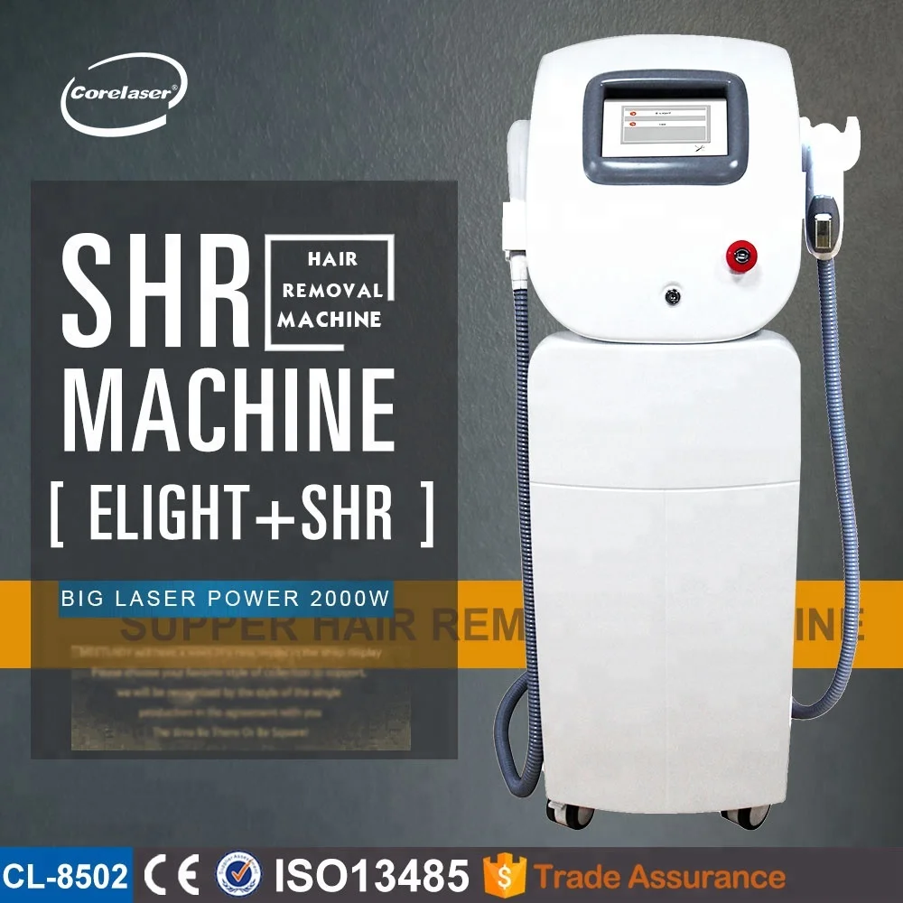 handled shr ipl hair removal laser machine with 650 - 950 nm wavelength