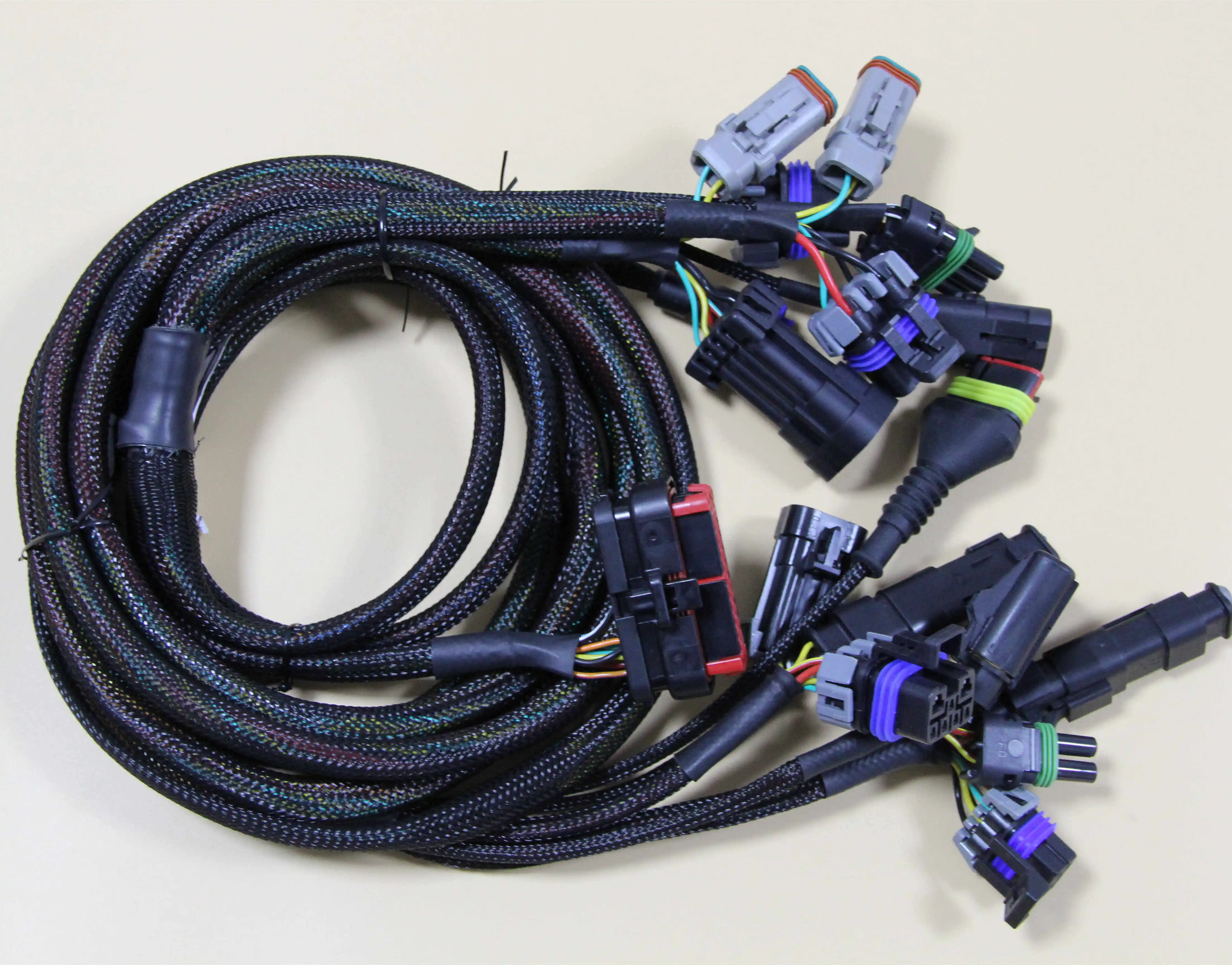 Custom Del-phi ECU Connector Del-phi Wire Harness with Amphenol Cables Connectors