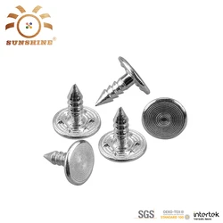 Factory screw aluminum nail for jeans rivets