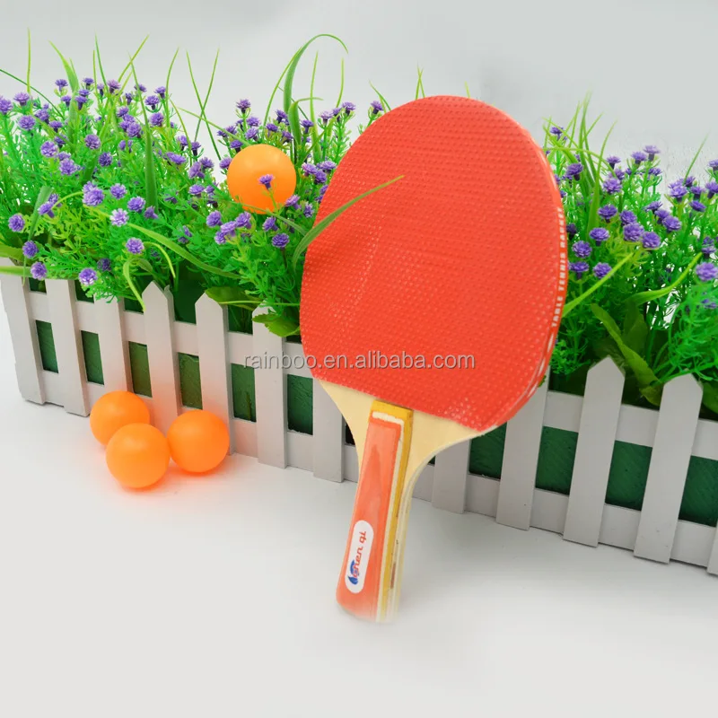 cheap price cotton wooden rubber set table tennis set