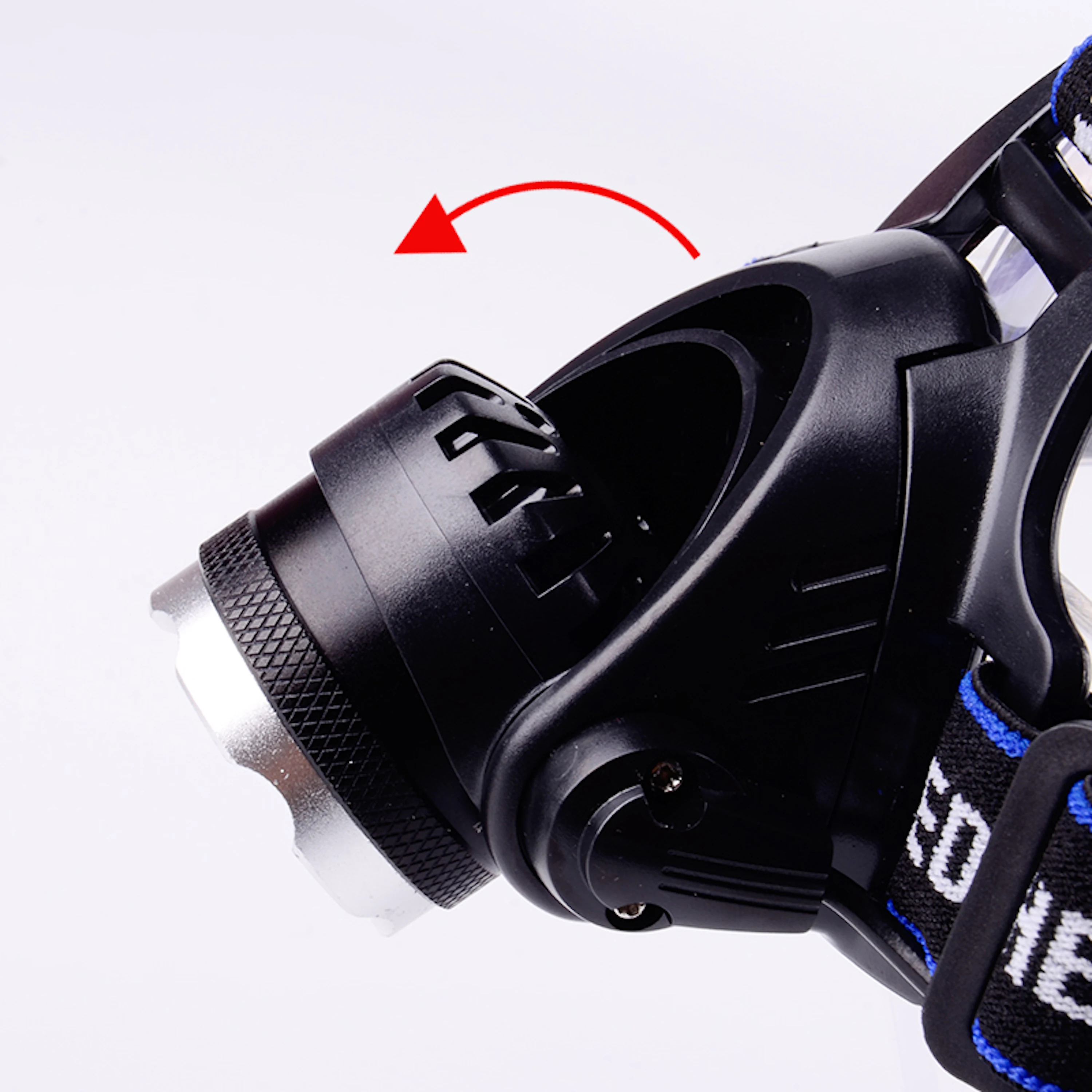 LED Headlamp Rechargeable Head Lamp Zoom Waterproof 18650 Headlight Flashlight 3 Modes USB Charging Camping Hunting