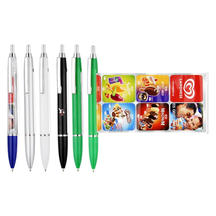 
good quality metal clip 14mm calendar cheap pull out banner pen 