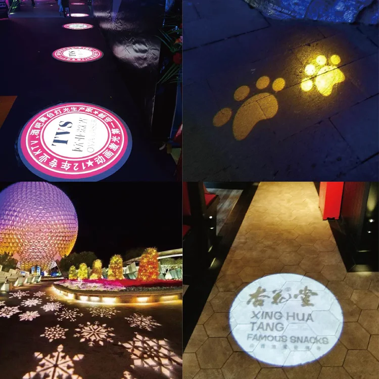 30W outdoor Ip65 HD lens rotating gobo trademark projection light logo projector advertising lights