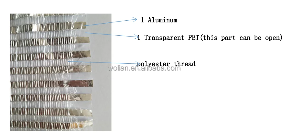 HDPE aluminet/aluminum shade cloth anti sun shade netting/aluminum shade mesh with cheap price