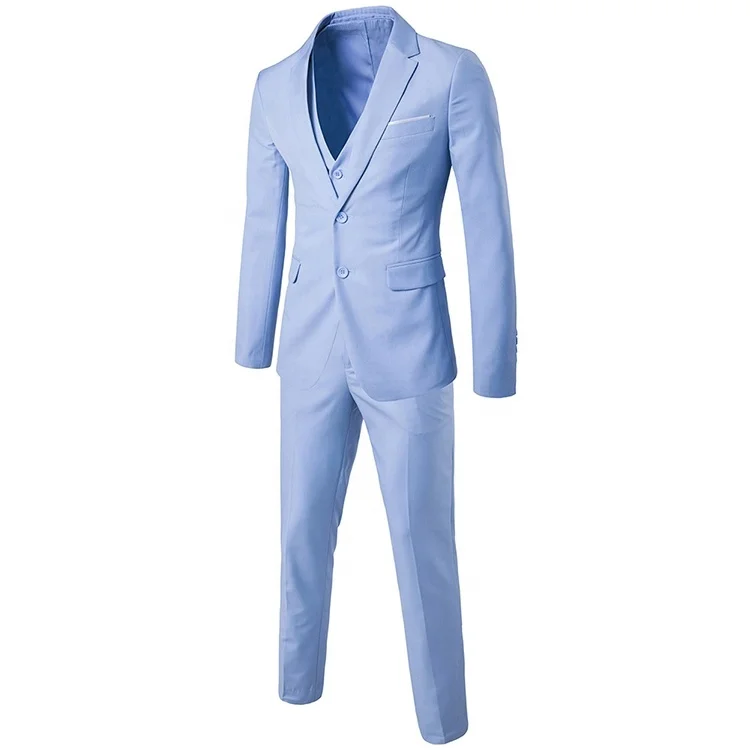 Latest Design Royal Blue Top Brand formal Coat Pant Men Suit
