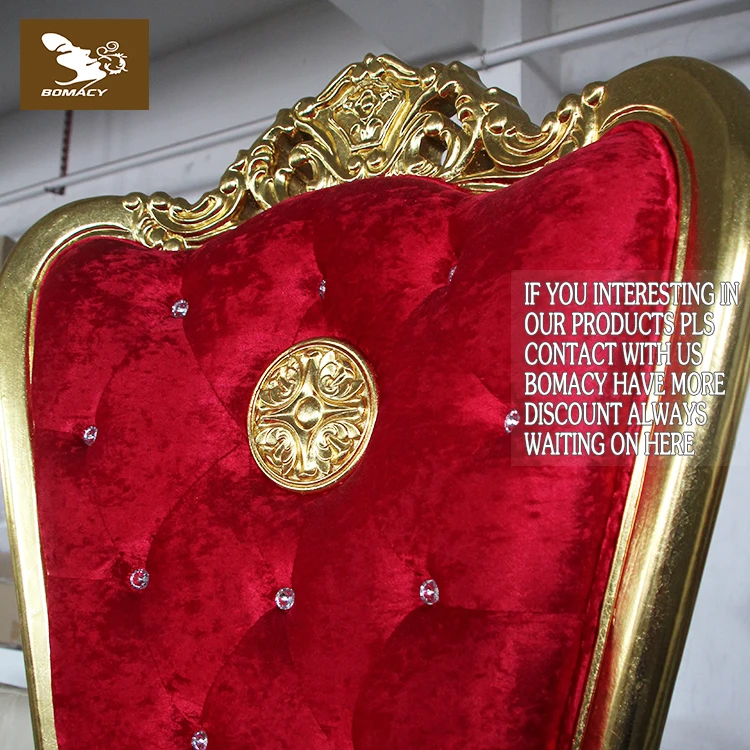 Bomacy Red High Back King Throne Chair Manicure Pedicure Chair Nail Salon Furniture SPA Equipment
