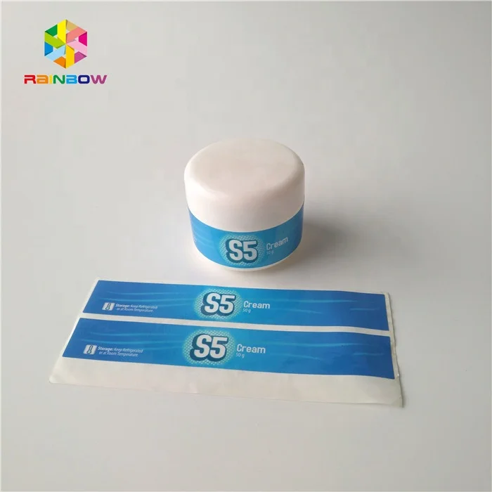 Vinyl Logo Design Custom Die Cut Stickers / Waterproof Self Adhesive Clear Labels On Roll