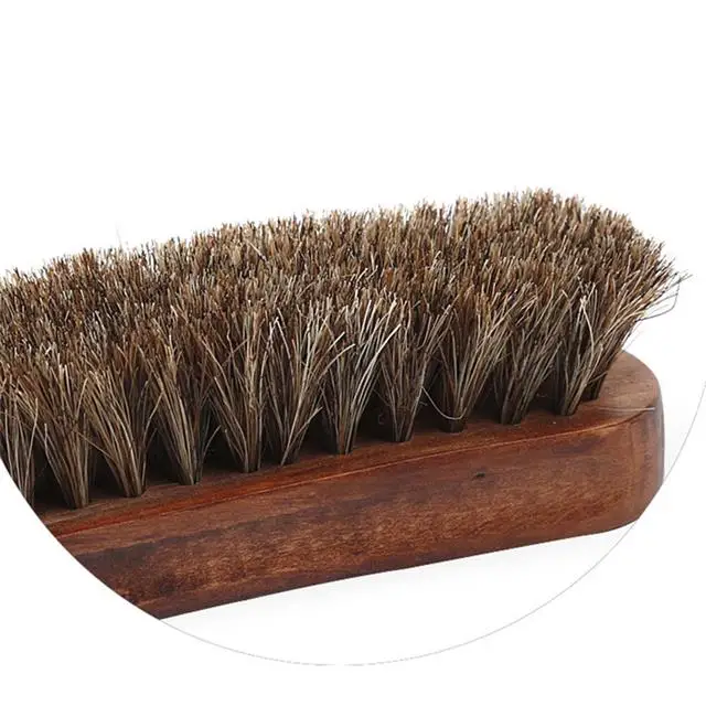 Щетка из конского волоса с деревянной ручкой, щетка для чистки мебели, одежды, пальто, обуви