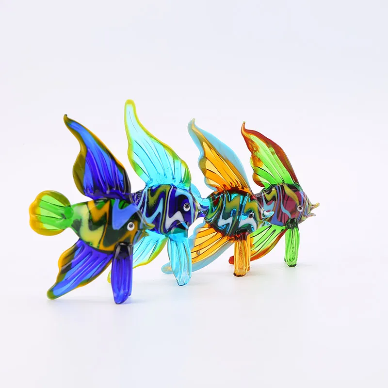 
new design home craft decor blown glass figurines hotel decoration 