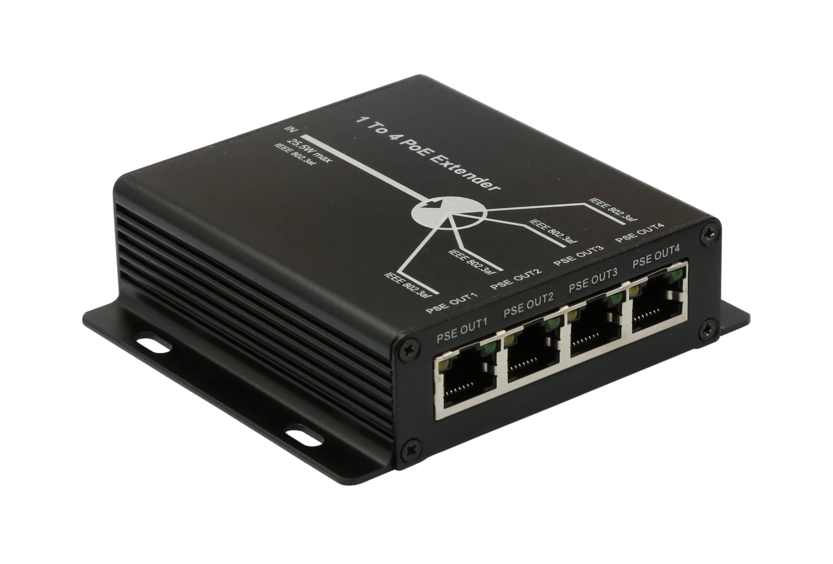 
Passive 10/100mbps IEEE802.3af POE repeater/POE Extender for IP camera system for another 120 meters, 1 port and 4 ports design 