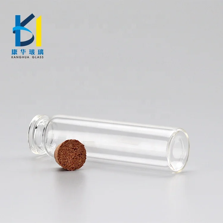 Clear Glass Vial Bottle 5ml 8ml10ml Wooden Cork 20ml 50ml Glass Bottle Cork