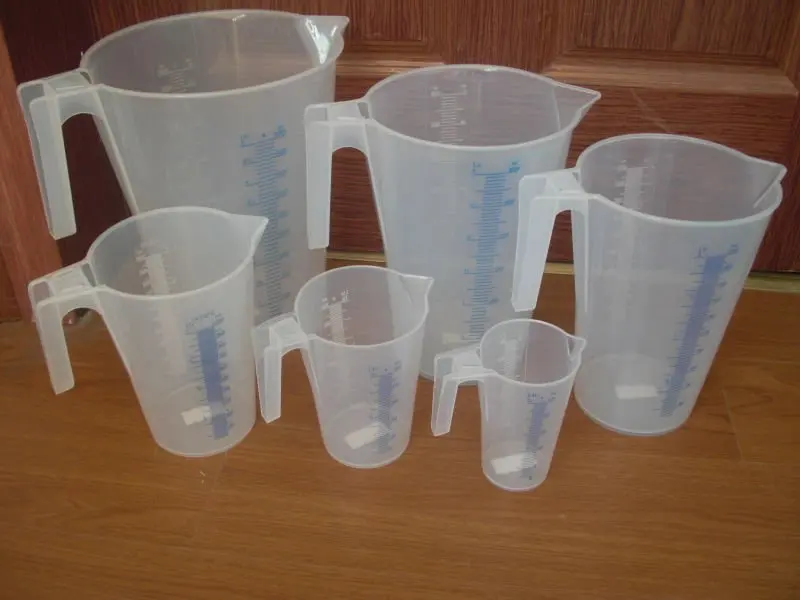 
Excellent quality 1000ml graduated plastic PP measuring cup with handle 