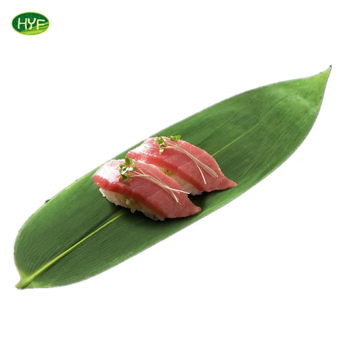 
June New Product 2021Free Sample Vacuum-Packed Fresh Bamboo Leaves Sushi Plate Decorations 100pcs pack 