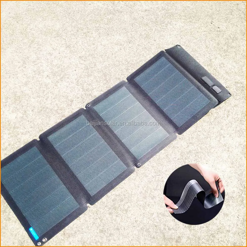 Flexible Solar Laptop Charger For Charging Laptop Emergency Battery Lighting