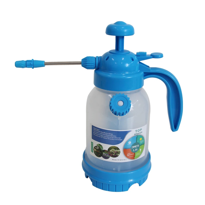 
2021 Hot Selling High Quality High Pressure Plastic 1.2L 2L Water Garden Sprayer With Adjustable Air Pressure Nozzle 