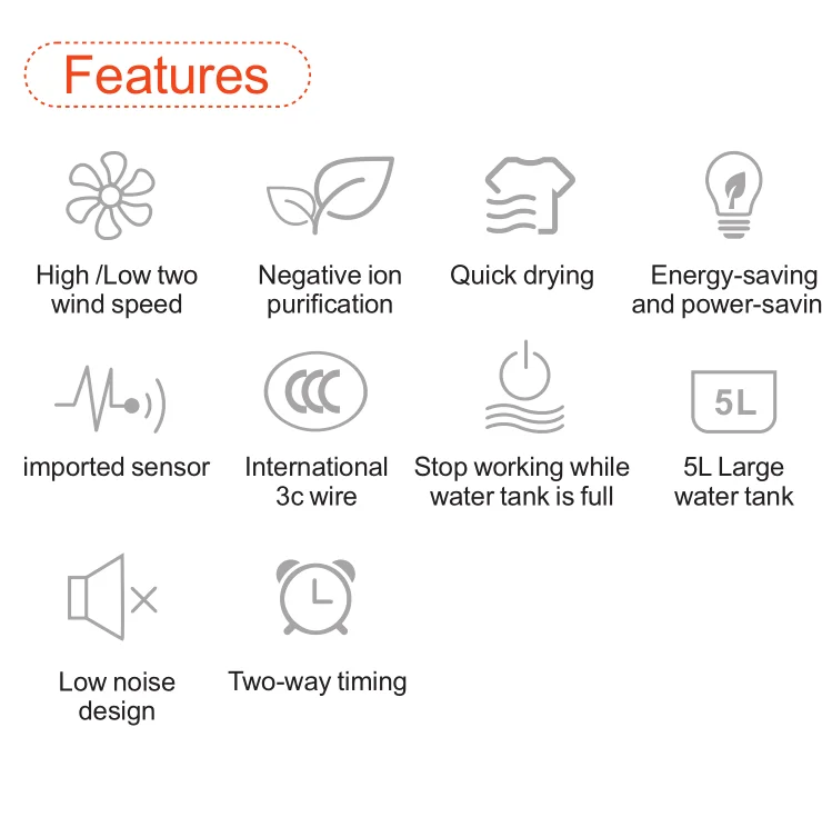 
16liters 30pint touch screen LED display and intelligent control humidity home use dehumidifier 