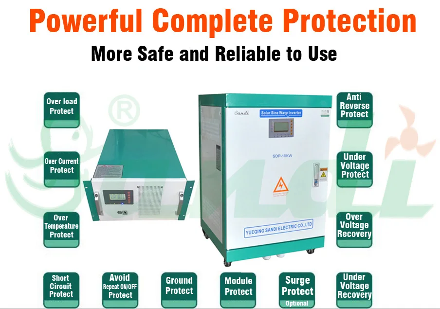 20KW split phase 110/220Volt, 60hz off grid solar inverter for solar energy system