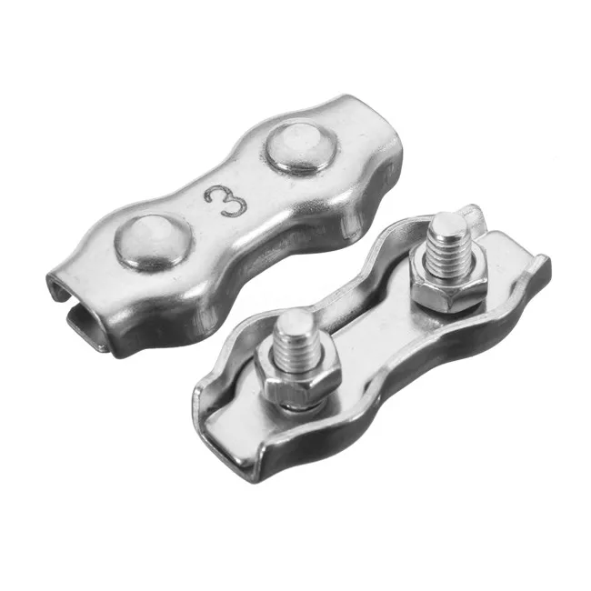 Stainless Steel 316/304 Metal Double Wire Rope Clips