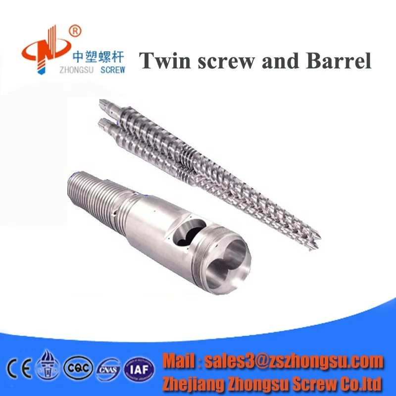 OEM конический двойной винт и цилиндр для ПВХ трубной линии из Китая