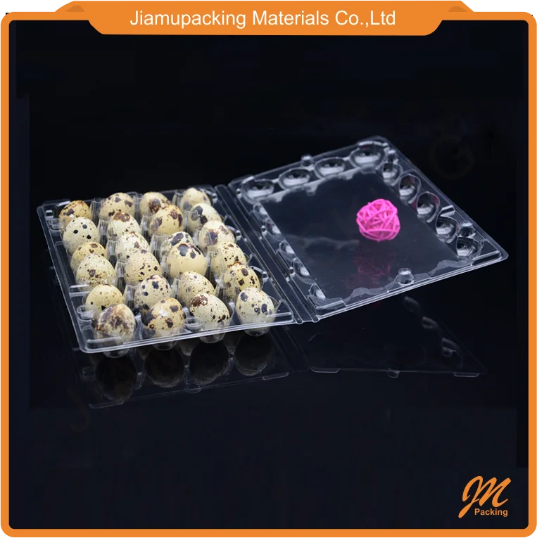 24 cells blister clamshell plastic material quail egg cartons