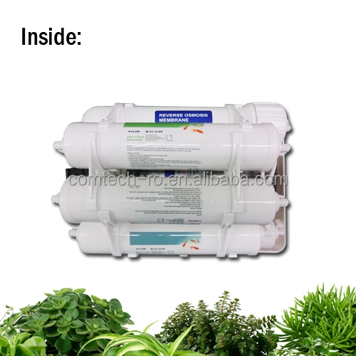 300 GPD прямой поток RO система очистки воды в линии фильтры картриджи