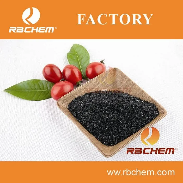 Potassium humate powder from leonardite/lignite for agriculture use from RBCHEM Manufactory
