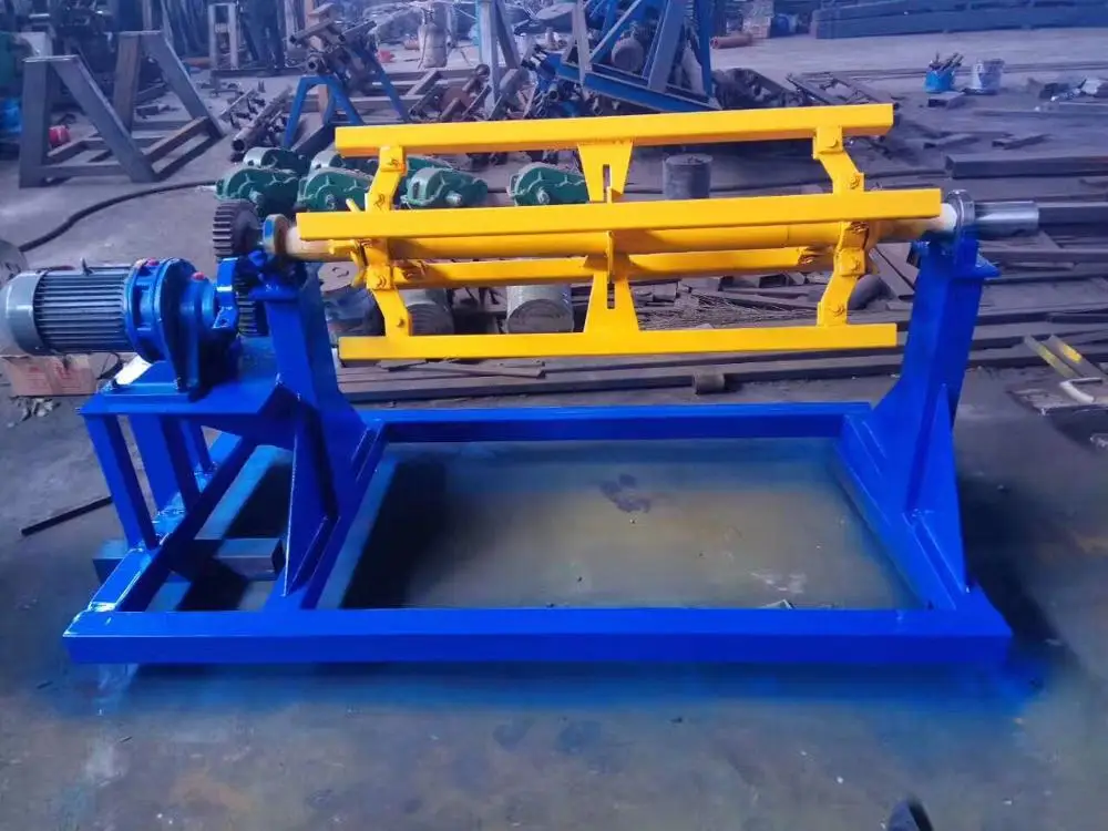 Electric uncoiler for roll forming machine