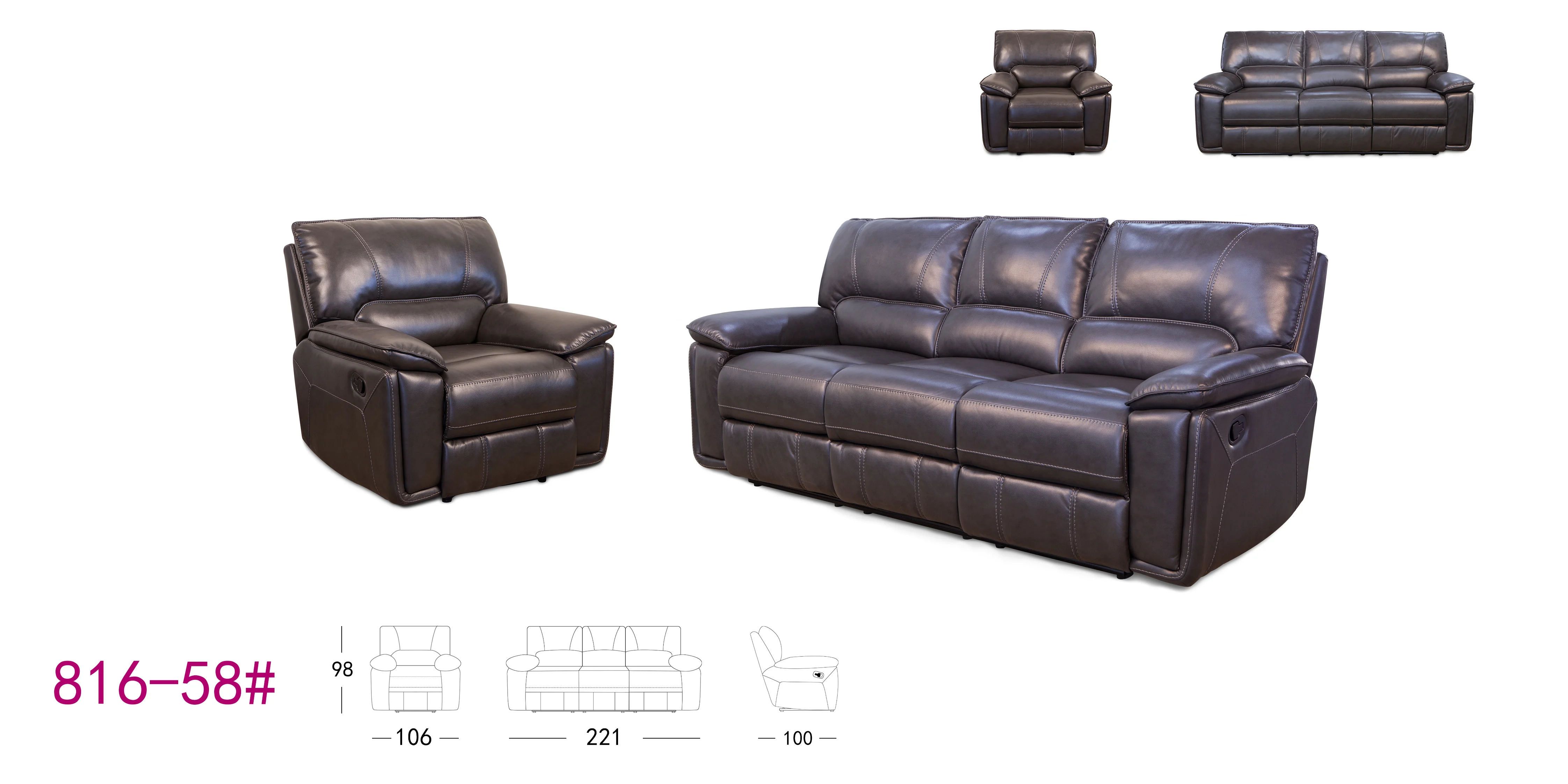 
Factory modern 1+2+3 electric massage power lift recliner sofa 