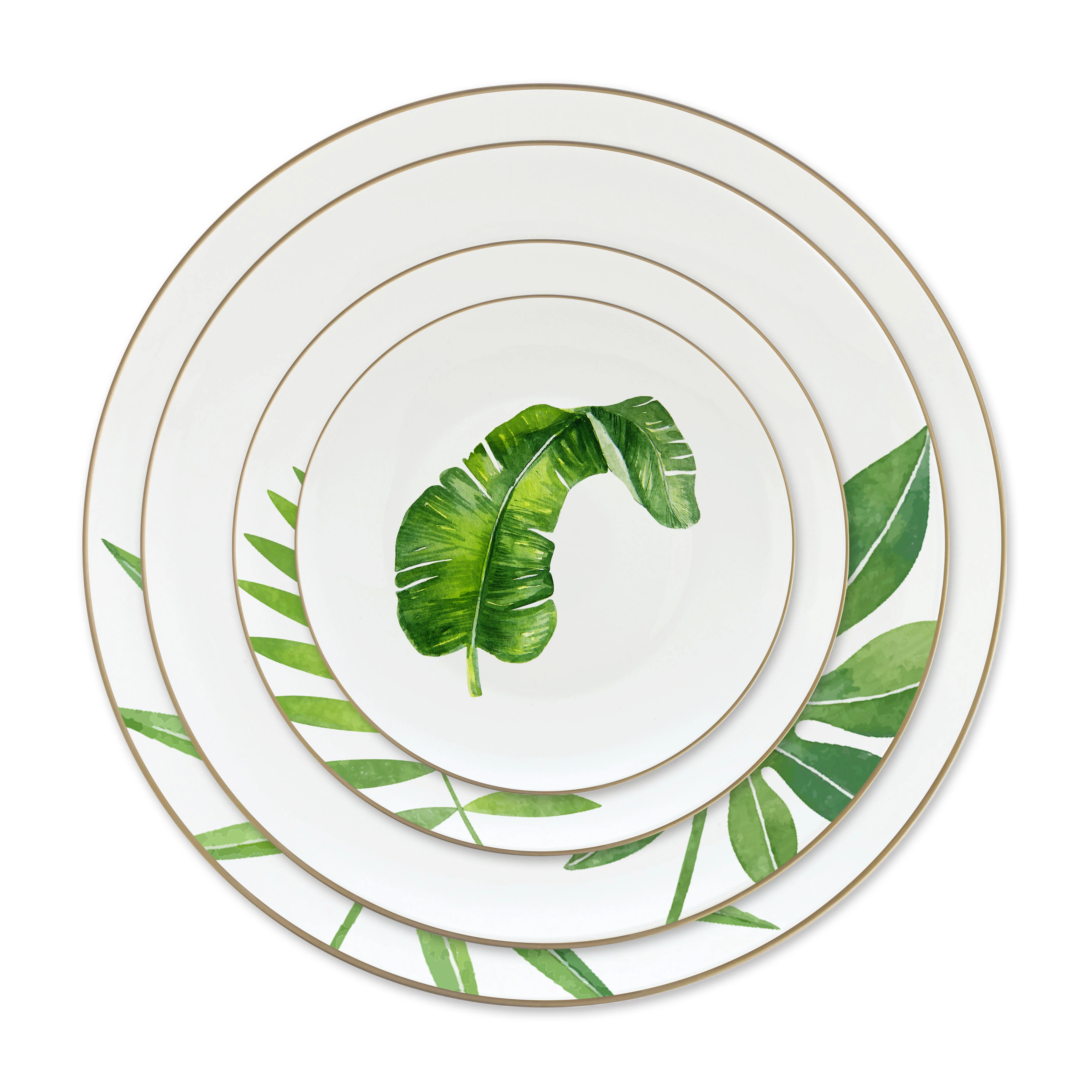 leaf spring ceramic plates wholesale tableware with quality chinese products