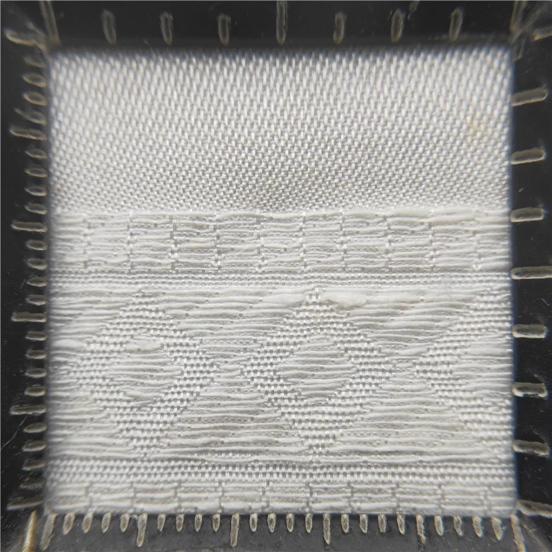 Silk Linen Cotton Rayon Stripe Jacquard with Some Flower design For Autumn Coat