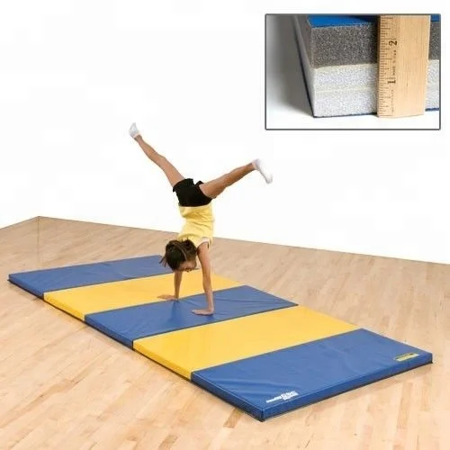 
hot sale Massage thick folding Panel Exercise Aerobics gymnastic Mat for Stretching Yoga or sports gym mat 