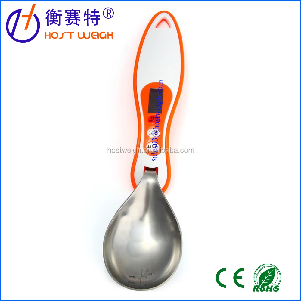 stainless steel coffee measuring digital spoon scale with LCD display