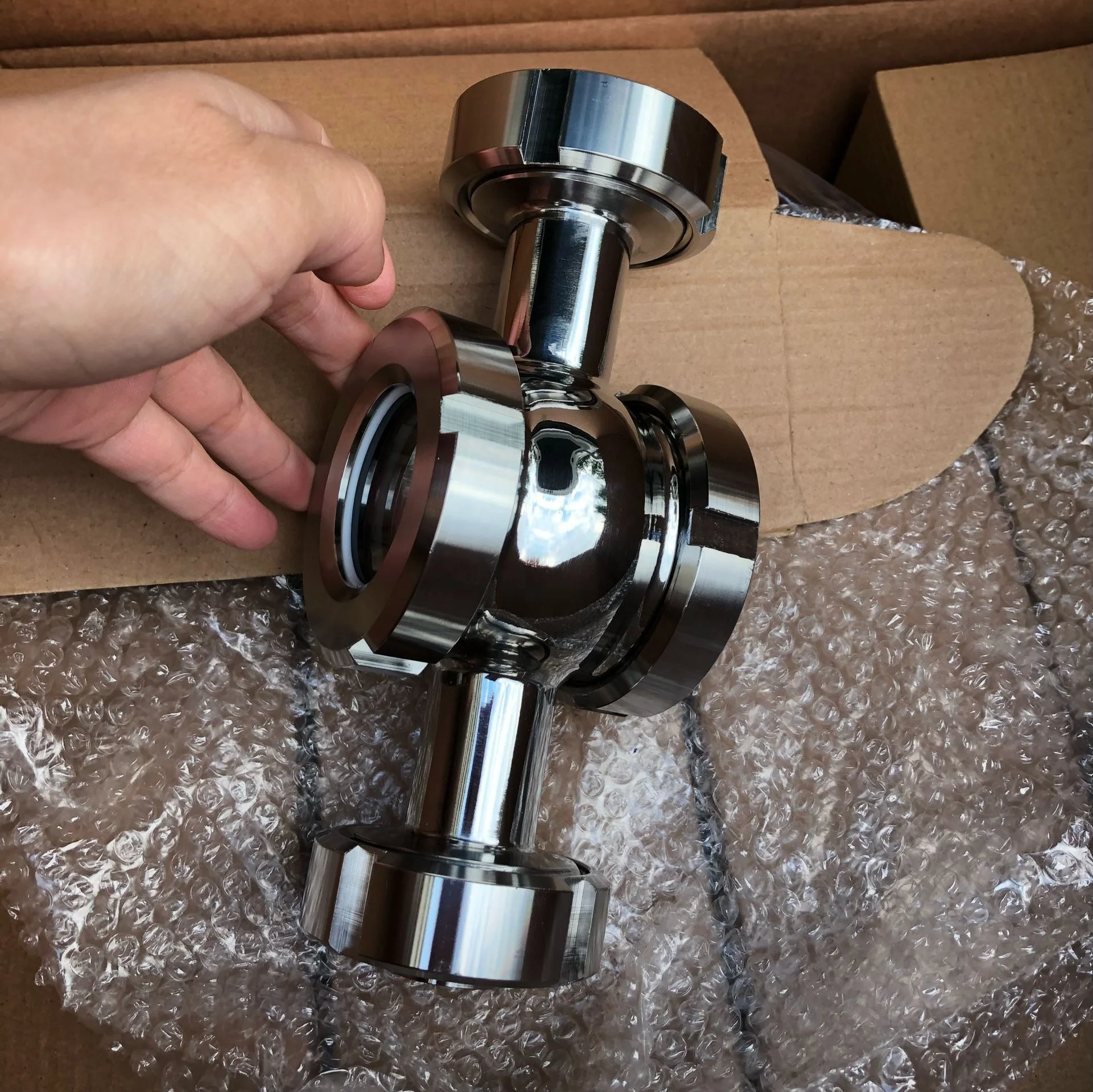 Stainless Steel Tri Clamp 12inch Short Pipe Sight Glass use for closed Loop extractors