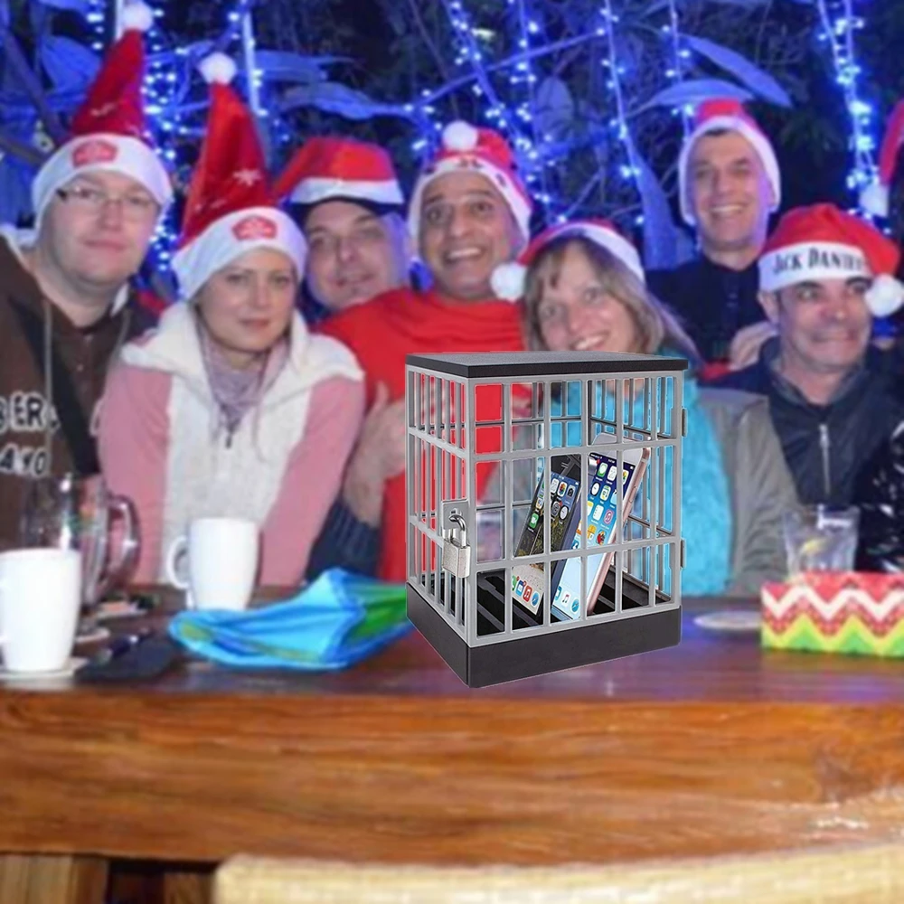 European Patented cell Phone Jail  lock up family time Phones Prison Safe Smartphone Stand Holders Classroom Storage Gadget