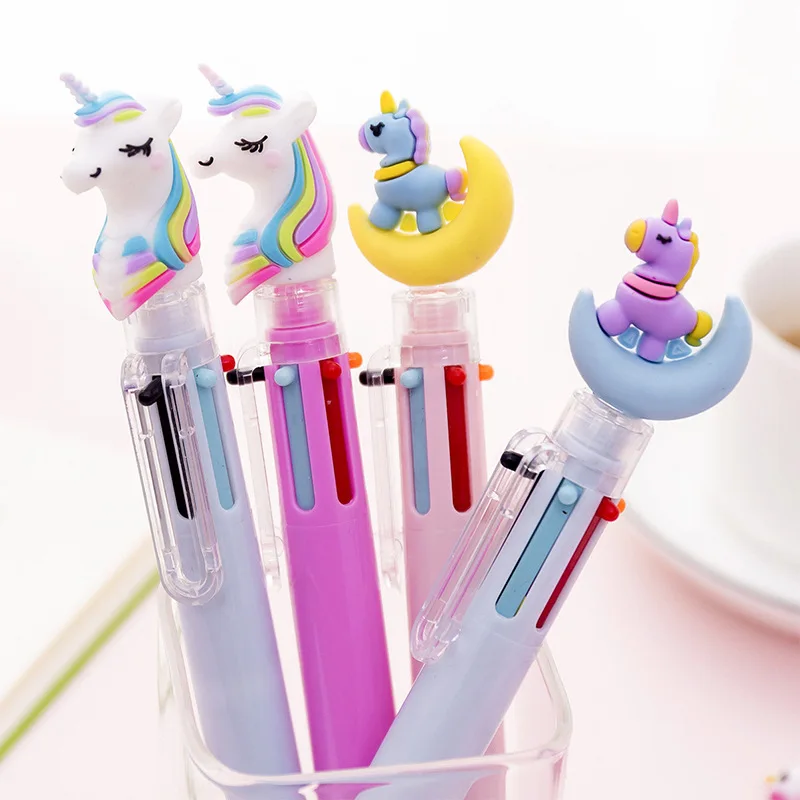
new design Unicorn six - color ballpoint pen for office and gift 