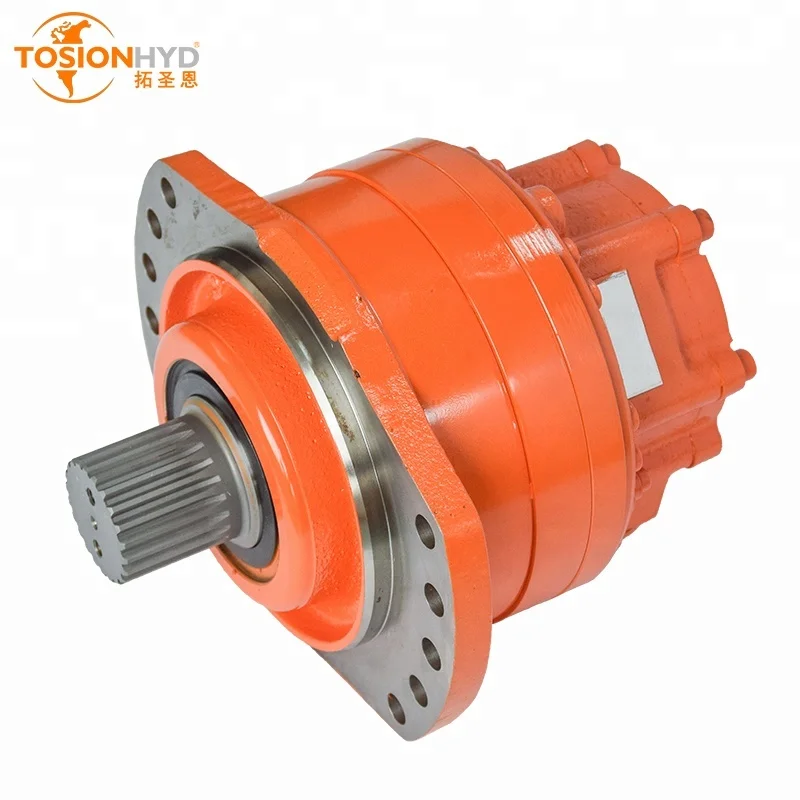 TOSION Brand Pelle hydraulic Poclain MS25 MS 25 Radial Piston yellow Shaft Hydraulic Wheel Motor/Pump For Sale With Best Price