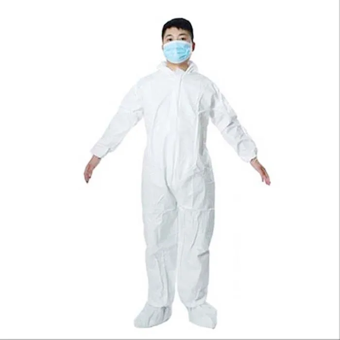 
Disposable White Workwear Microporous Coveralls 
