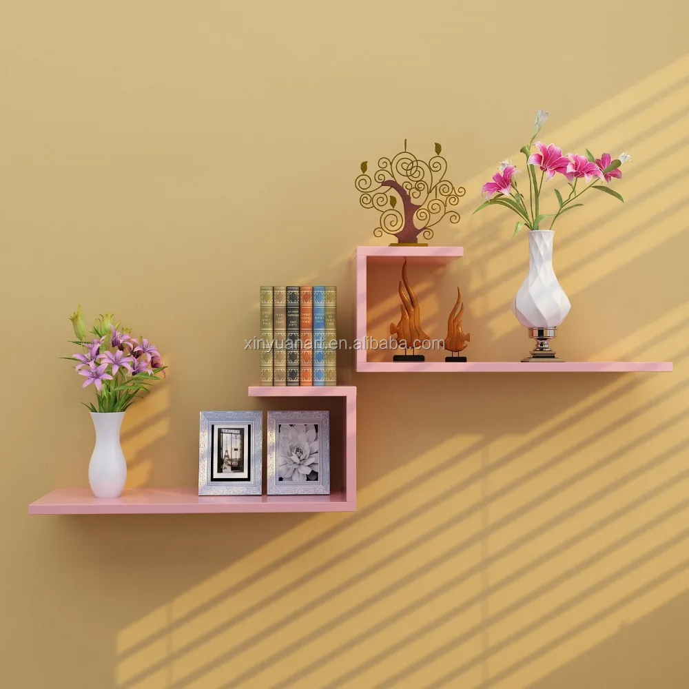 The Best Popular selling wood cube wall shelf decoration