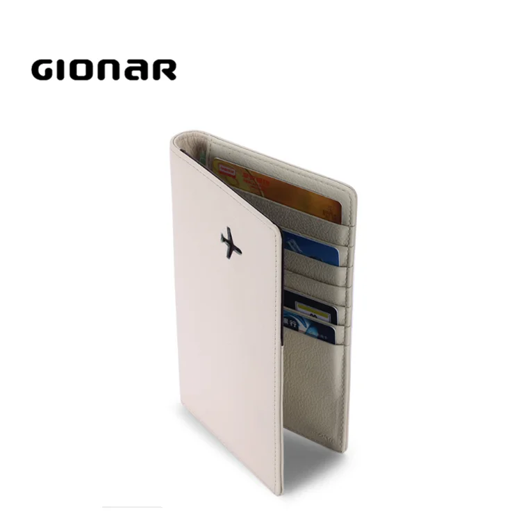 Luxury High End Mens Unique Black Leather Travel Wallet Slim Passport Holder