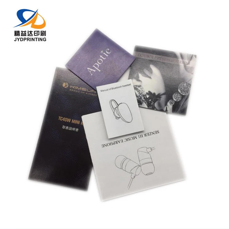 Custom Pocket Unique Perfume Instruction Manual Catalog Brochure Printing