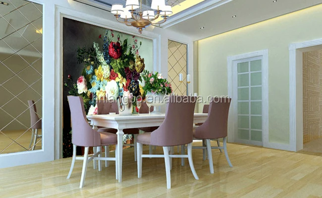 European painting wallpaper flower vase wallpaper mural wallpaper