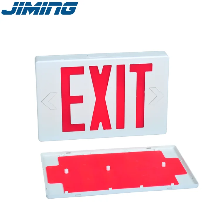 Made by JIMING UL & cUL Approved Hotel use NFPA Exit Sign LED -CHINA TOP 1 Emergency egress lighting battery backup